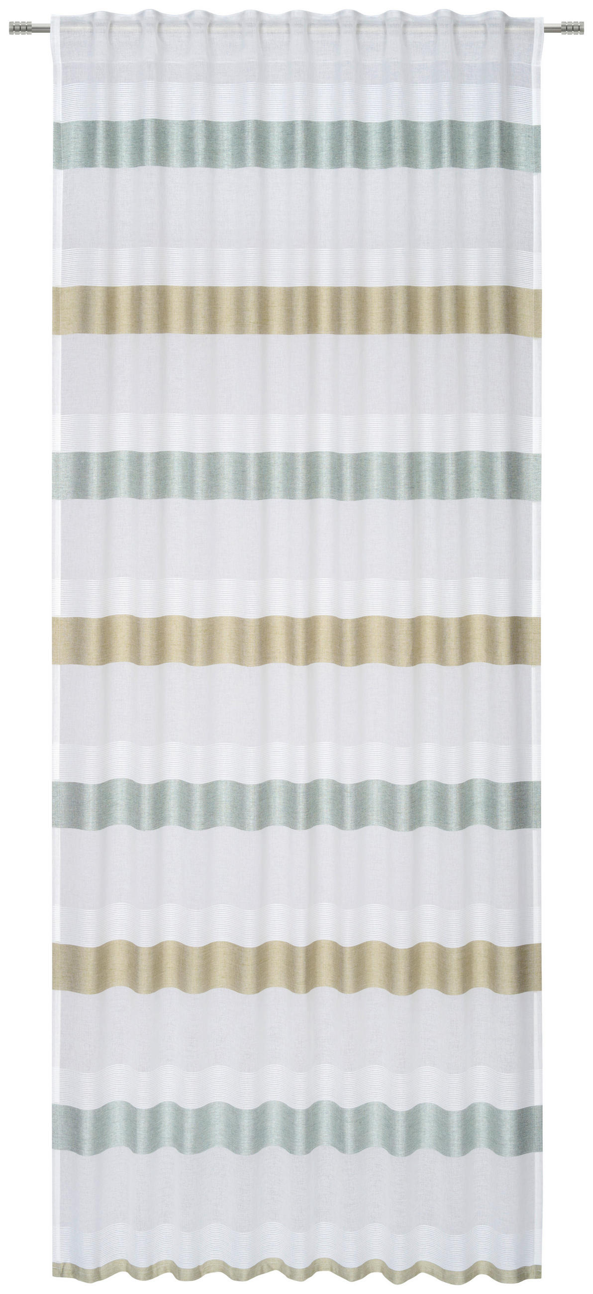 DRAPERIE CONFECȚIONATĂ semitransparent  - verde, Konventionell, textil (135/245cm) - Esposa