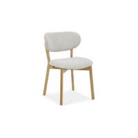 STUHL  Stoffauswahl Bouclé  Naturfarben  - Eichefarben/Naturfarben, Design, Holz/Textil (50/81/59cm) - Musterring