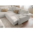 ECKSOFA  in Chenille Platinfarben  224/307 cm  - Platinfarben/Schwarz, KONVENTIONELL, Kunststoff/Textil (224/307cm) - Hom`in