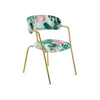 ARMLEHNSTUHL-SET 2 Stück  in  - Goldfarben/Multicolor, Basics, Textil/Metall (61/58/79cm) - Kayoom