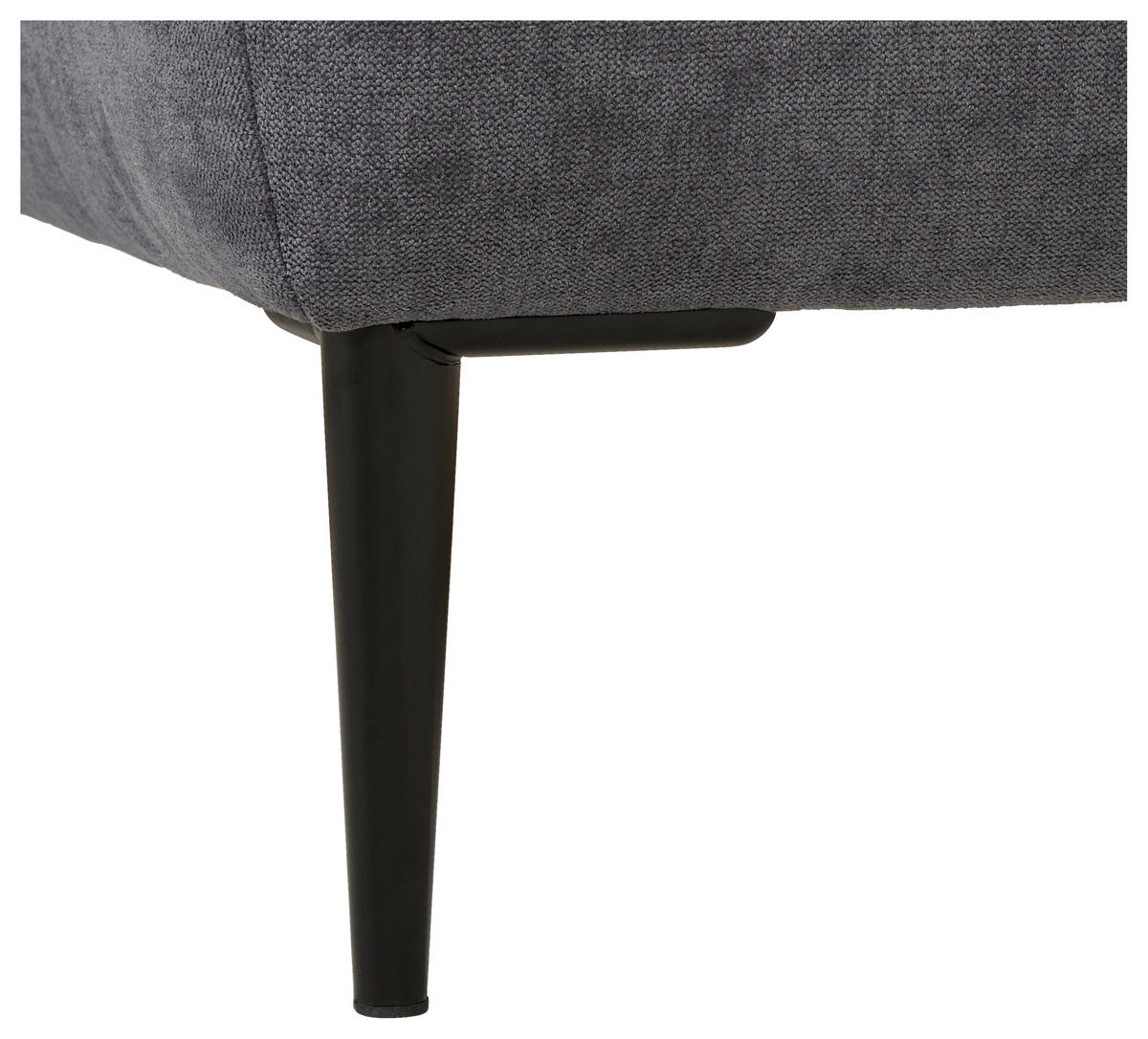 KUTNA GARNITURA tekstil  tamno siva   - tamno siva/crna, Konvencionalno, tekstil/metal (226/155cm) - Carryhome