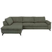 HÖRNSOFFA i manchester, velour grön  - grön/svart, Design, metall/textil (197/291cm) - Beldomo Style
