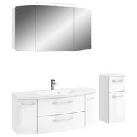 BADEZIMMER 4-teilig  in 151 cm  - Chromfarben/Weiß Hochglanz, KONVENTIONELL, Glas/Holzwerkstoff (151cm) - Pelipal