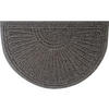 FUßMATTE 55/85 cm Halfmoon Dark Grey  - Grau, KONVENTIONELL, Kunststoff/Textil (55/85cm) - wash+dry