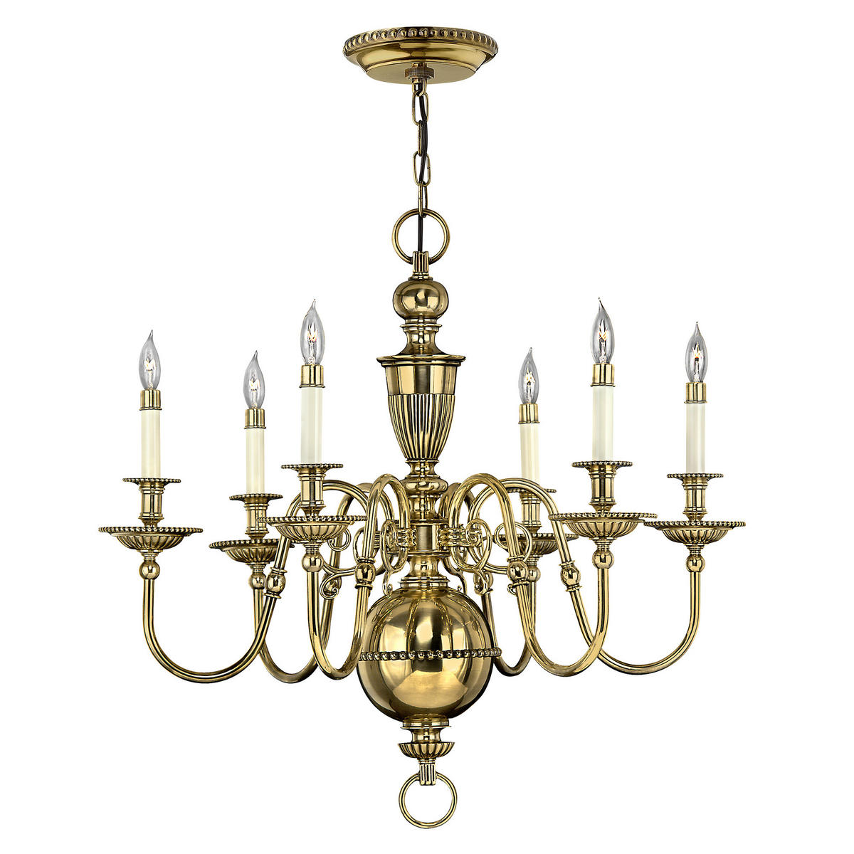 KRONLEUCHTER 81/104 cm    - Messingfarben, Romantik / Landhaus, Metall (81/104cm) - Elstead Lighting