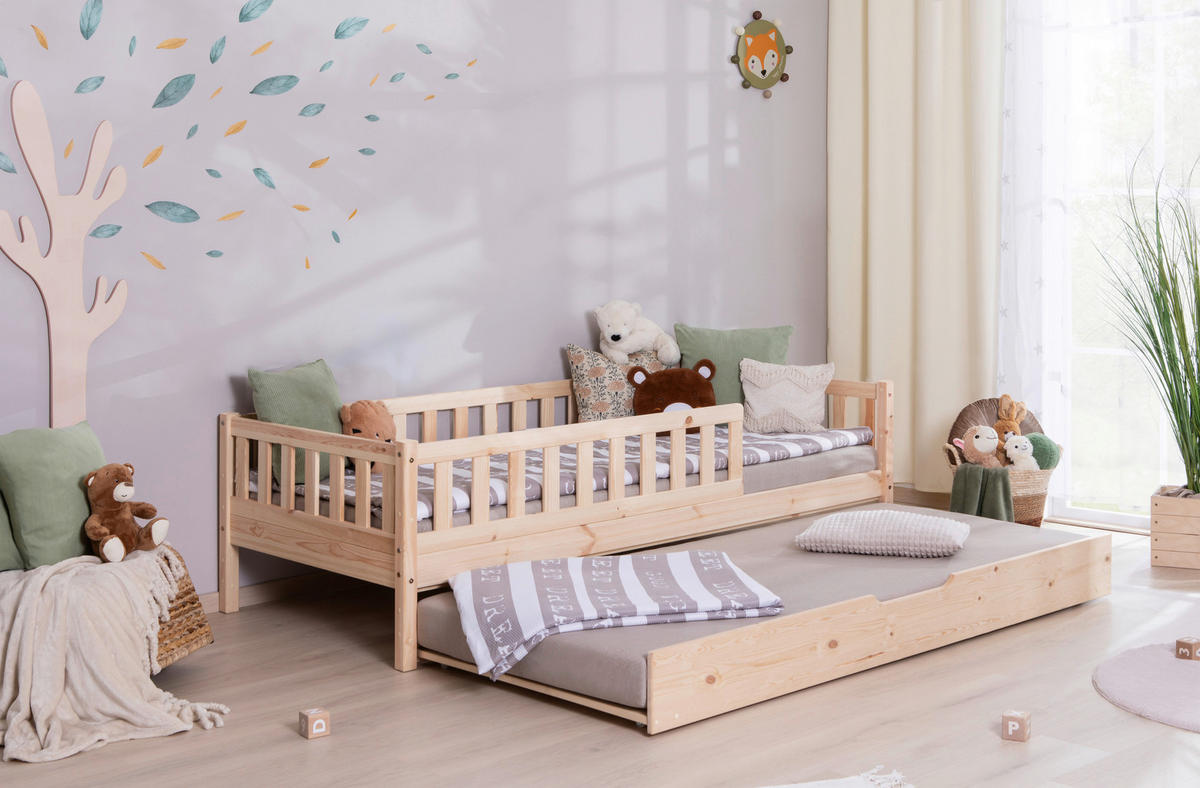 HAUSBETT 100/200 cm Naturfarben  - Naturfarben, Modern, Holz (100/200cm) - MID.YOU