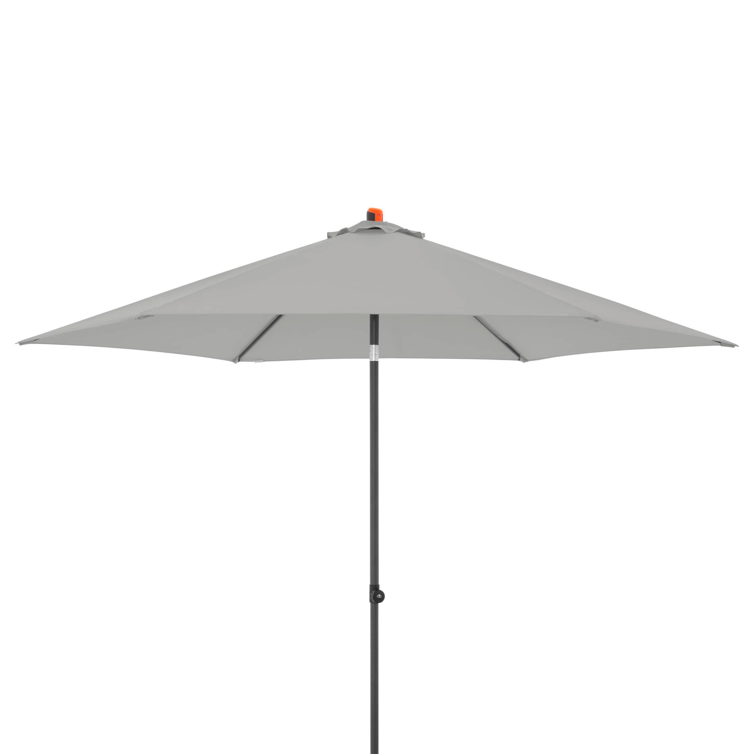 SONNENSCHIRM 300x300 cm  - Anthrazit/Hellgrau, Basics, Textil/Metall (300/300cm) - Doppler