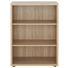 AKTENREGAL Sonoma Eiche - Schwarz/Sonoma Eiche, Design, Holzwerkstoff/Kunststoff (81,8/110,5/40cm) - Voleo