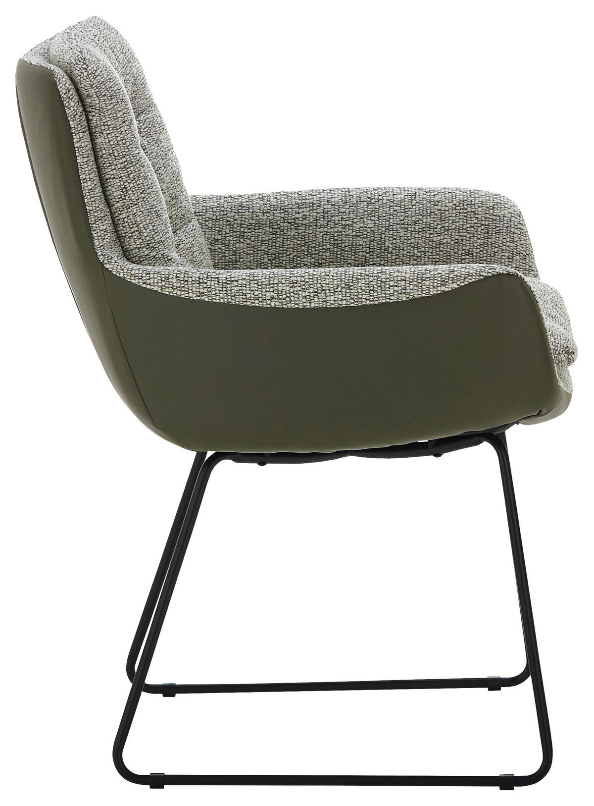ARMLEHNSTUHL  in Webstoff  - Schwarz/Braun, Design, Textil/Metall (63/90/69cm) - Johann Jakob