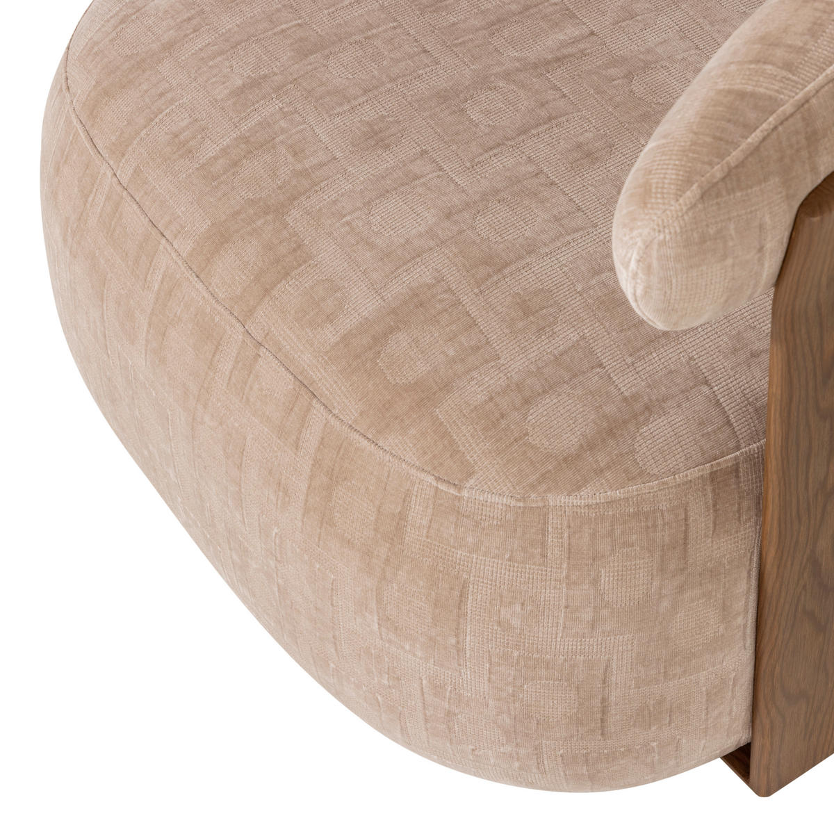 SESSEL in Webstoff Sandfarben  - Sandfarben/Schwarz, MODERN, Holz/Kunststoff (82/78/73cm) - Livetastic