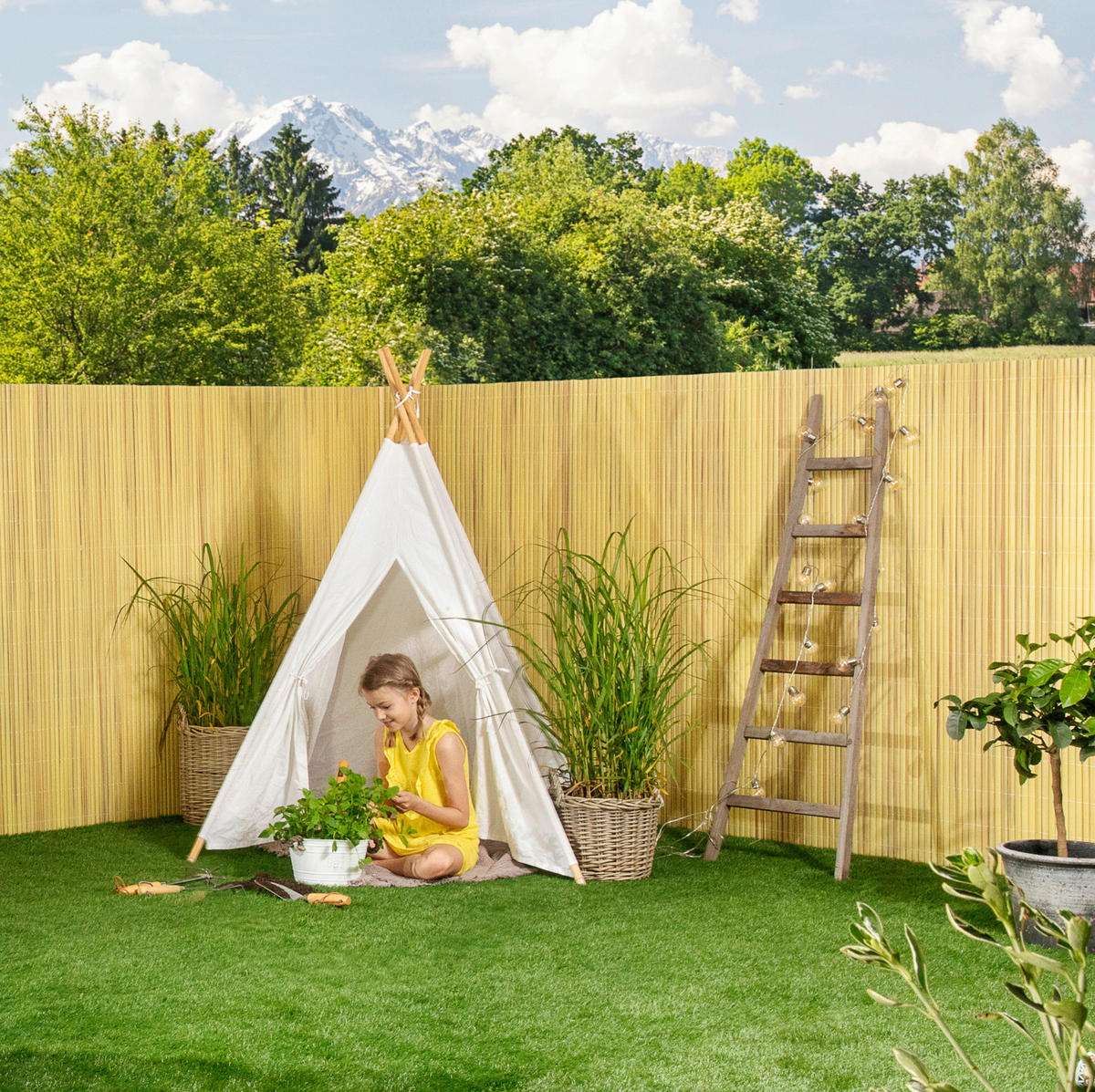 SICHTSCHUTZ - Beige, Basics, Kunststoff (300/150cm)