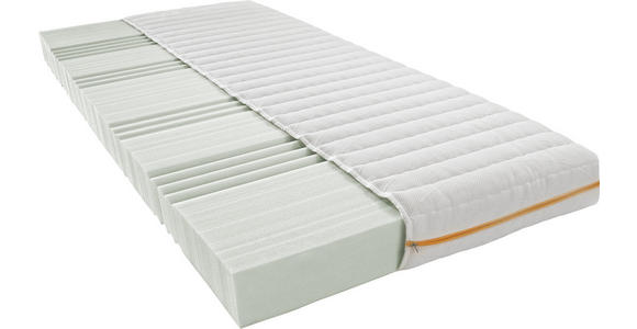 KALTSCHAUMMATRATZE 90/200 cm - Weiß, Basics, Textil (90/200cm) - Sleeptex