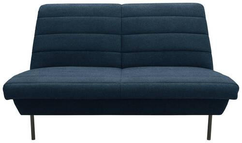 2-SITZER-SOFA Dunkelblau  - Schwarz/Dunkelblau, Design, Textil/Metall (145/92/103cm) - LOOKS by W.Joop