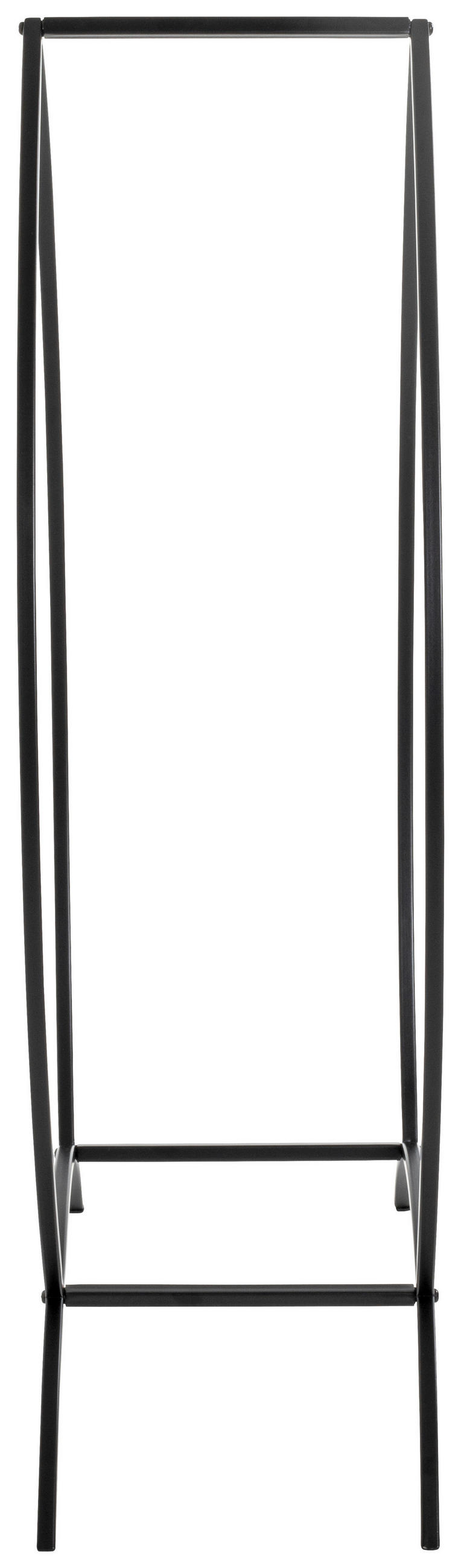 KAMINHOLZREGAL 47/80/20 cm  Metall  - Schwarz, Basics, Metall (47/80/20cm)