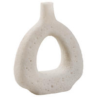VAS 20 cm  - vit, Natur, plast (16,5/20/6cm) - Ambia Home