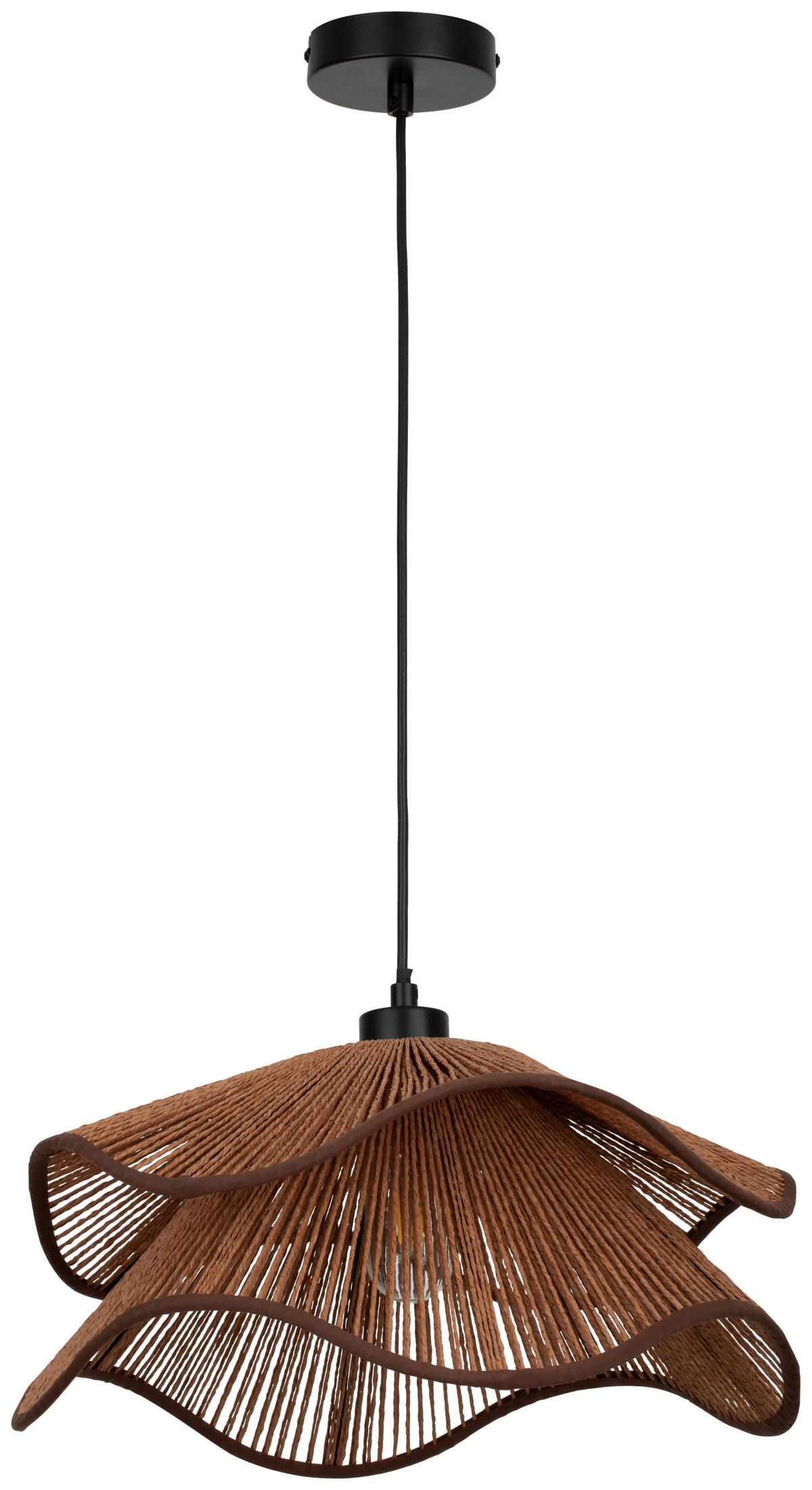 HÄNGELEUCHTE 40/120 cm  - Braun, Design, Papier/Metall (40/120cm) - Collet's Monde