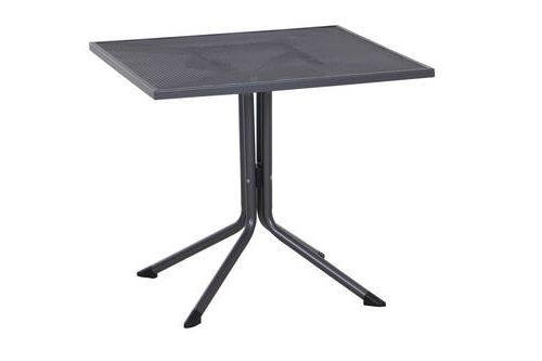 GARTENTISCH 80/80/71 cm Metall quadratisch  - Anthrazit, KONVENTIONELL, Metall (80/80/71cm) - Siena Garden