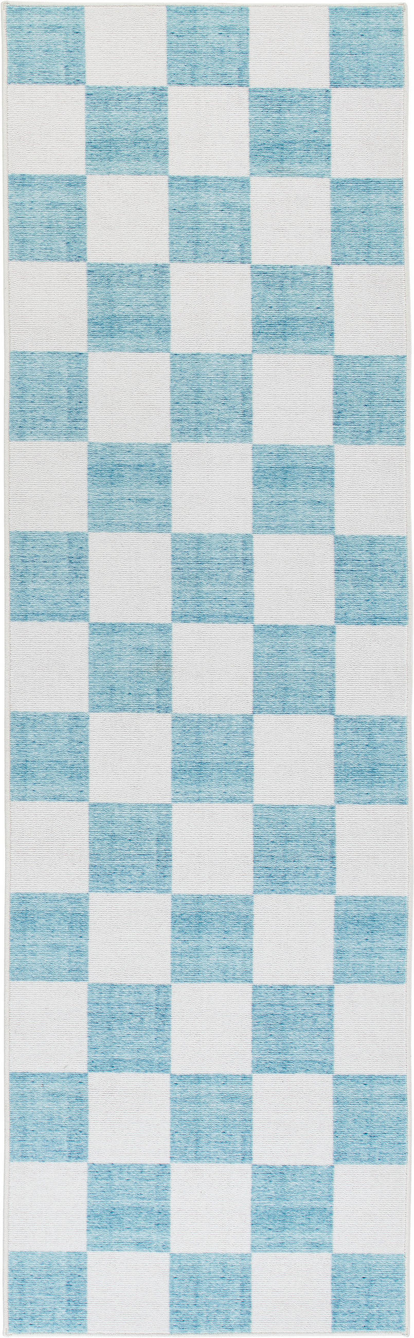 LÄUFER 80/250 cm MESIO JACK, waschbar  - Grauweiß/Mintgrün, Design, Kunststoff/Textil (80/250cm) - Lindorug