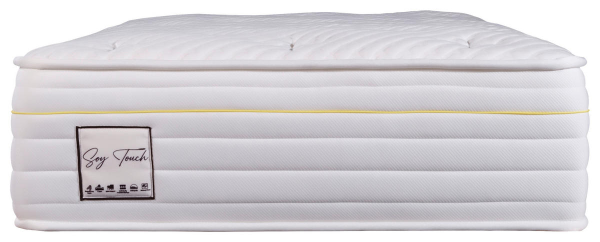 TAŠTIČKOVÁ MATRACE, 90/200 cm - bílá, Basics, textil (90/200cm) - Livetastic