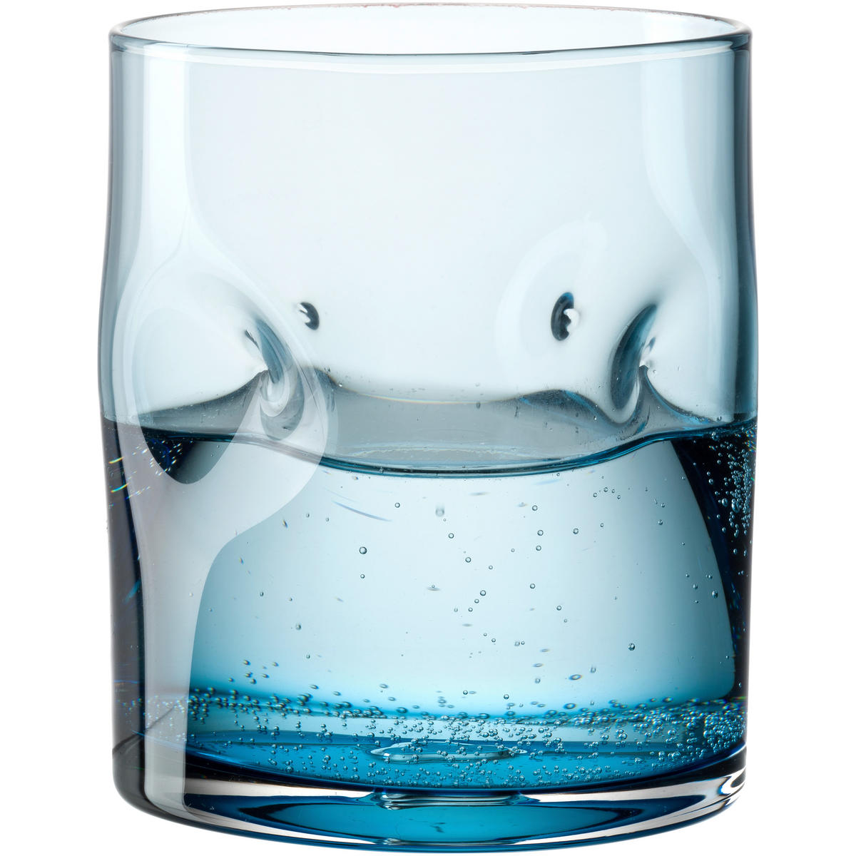 TRINKGLAS VESUVIO 300 ml  - Blau, Basics, Glas (7,5/9/7,5cm) - Leonardo