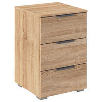 NACHTKÄSTCHEN in Sonoma Eiche  - Alufarben/Grau, MODERN, Holzwerkstoff (40/61/42cm) - Rauch Möbel