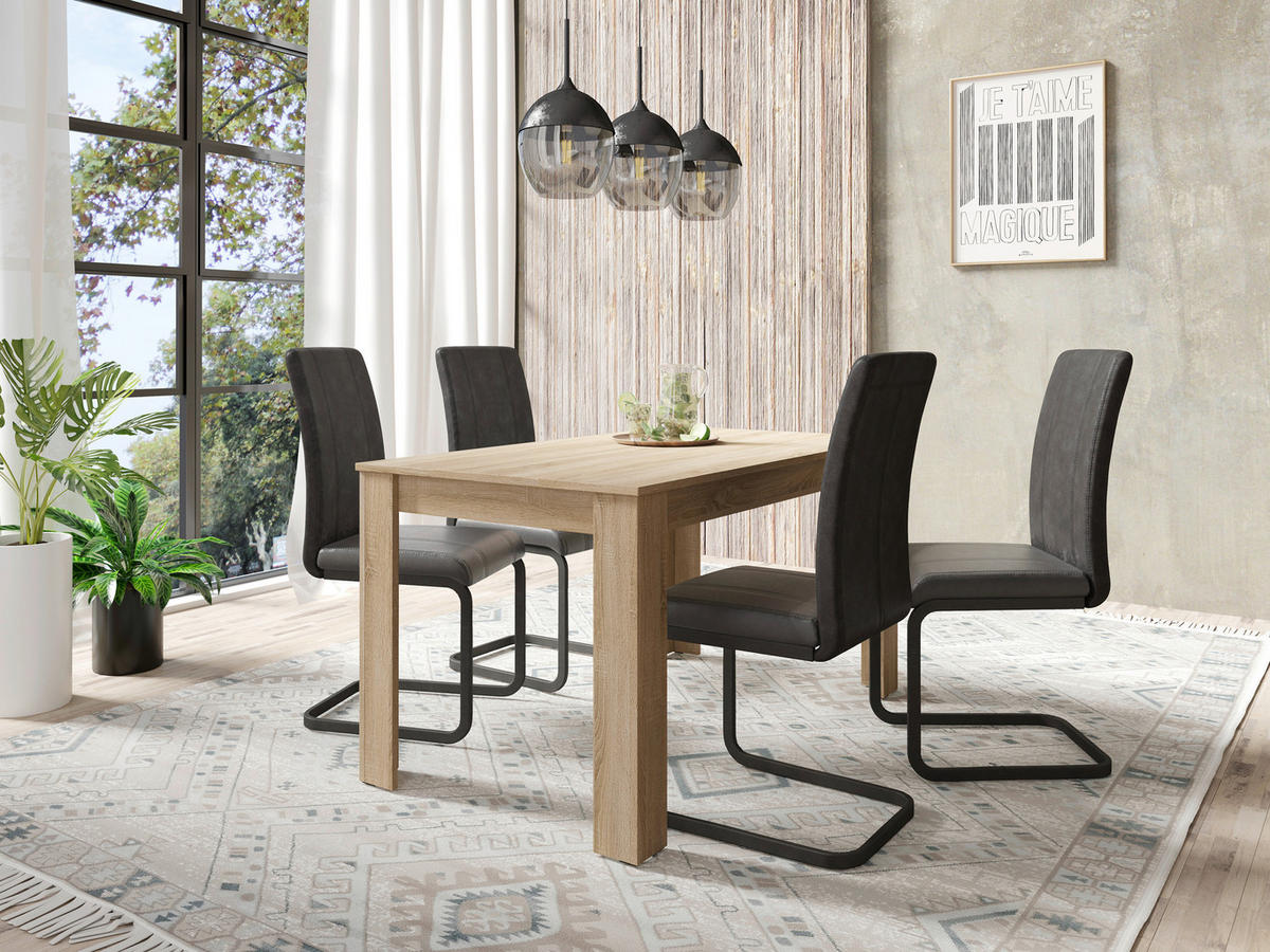 ESSTISCH 140/80/75 cm Nachbildung  Holzwerkstoff in verschiedenen Größen erhältlich, in verschiedenen Holzdekoren erhältlich Sonoma Eiche  - Sonoma Eiche, MODERN, Holzwerkstoff (140/80/75cm) - MID.YOU