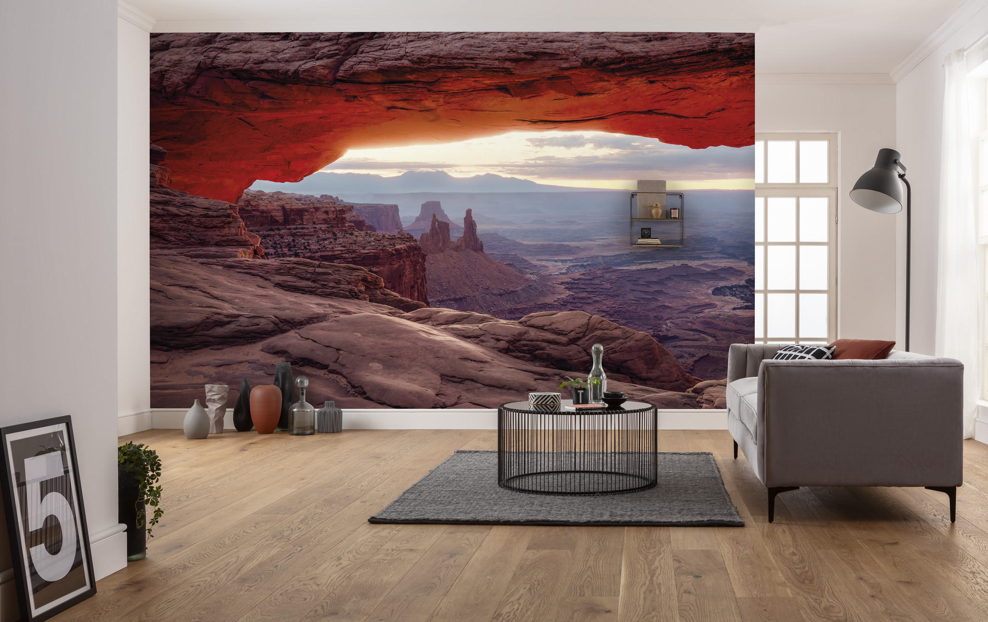 FOTOTAPET 450/280 cm  - rödbrun, Trend, textil (450/280cm)
