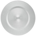 PLATZTELLER 34 cm  - Silberfarben, KONVENTIONELL, Glas (34cm) - Novel