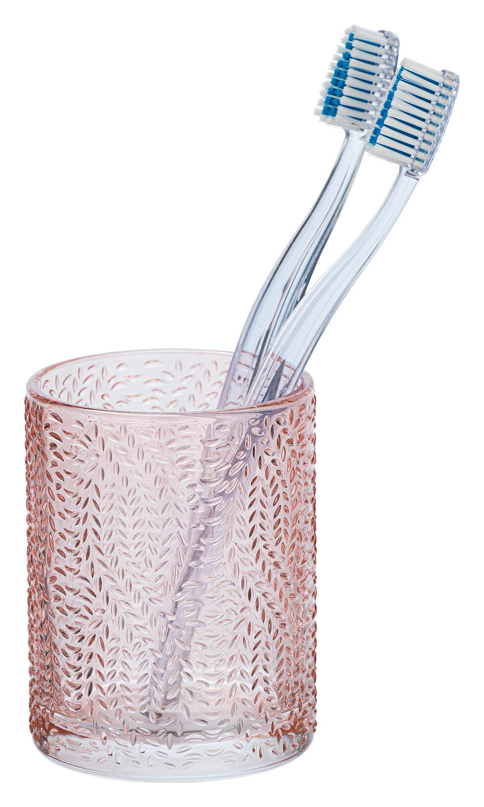 ZAHNPUTZBECHER Glas  - Rosa, Basics, Glas (7,5/10/7,5cm) - Wenko