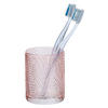 ZAHNPUTZBECHER Glas  - Rosa, Basics, Glas (7,5/10/7,5cm) - Wenko
