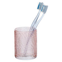 ZAHNPUTZBECHER Glas  - Rosa, Basics, Glas (7,5/10/7,5cm) - Wenko