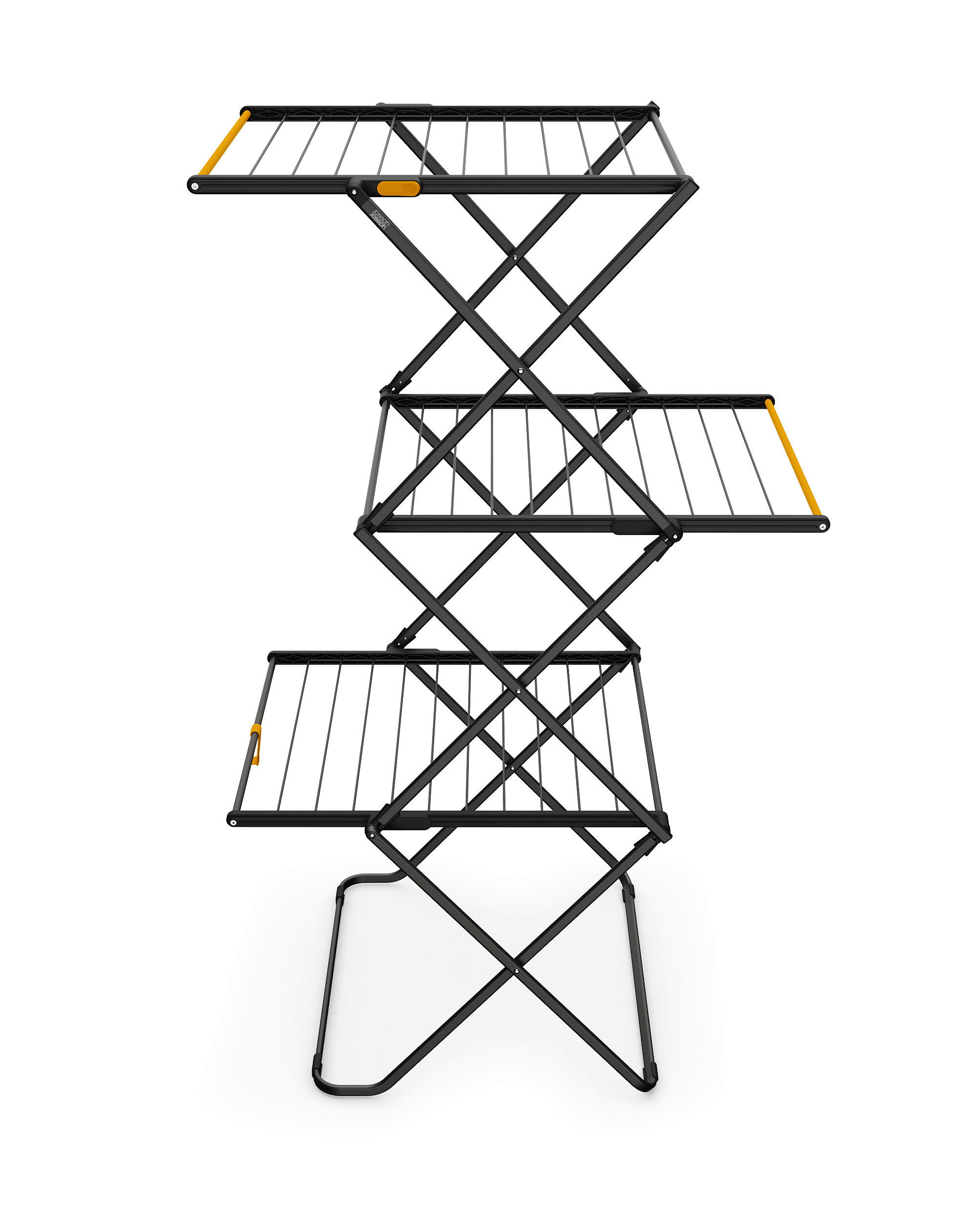 STOJALO ZA SUŠENJE PERILA - rumena/črna, Basics, kovina/umetna masa (70/76/10cm) - Joseph Joseph