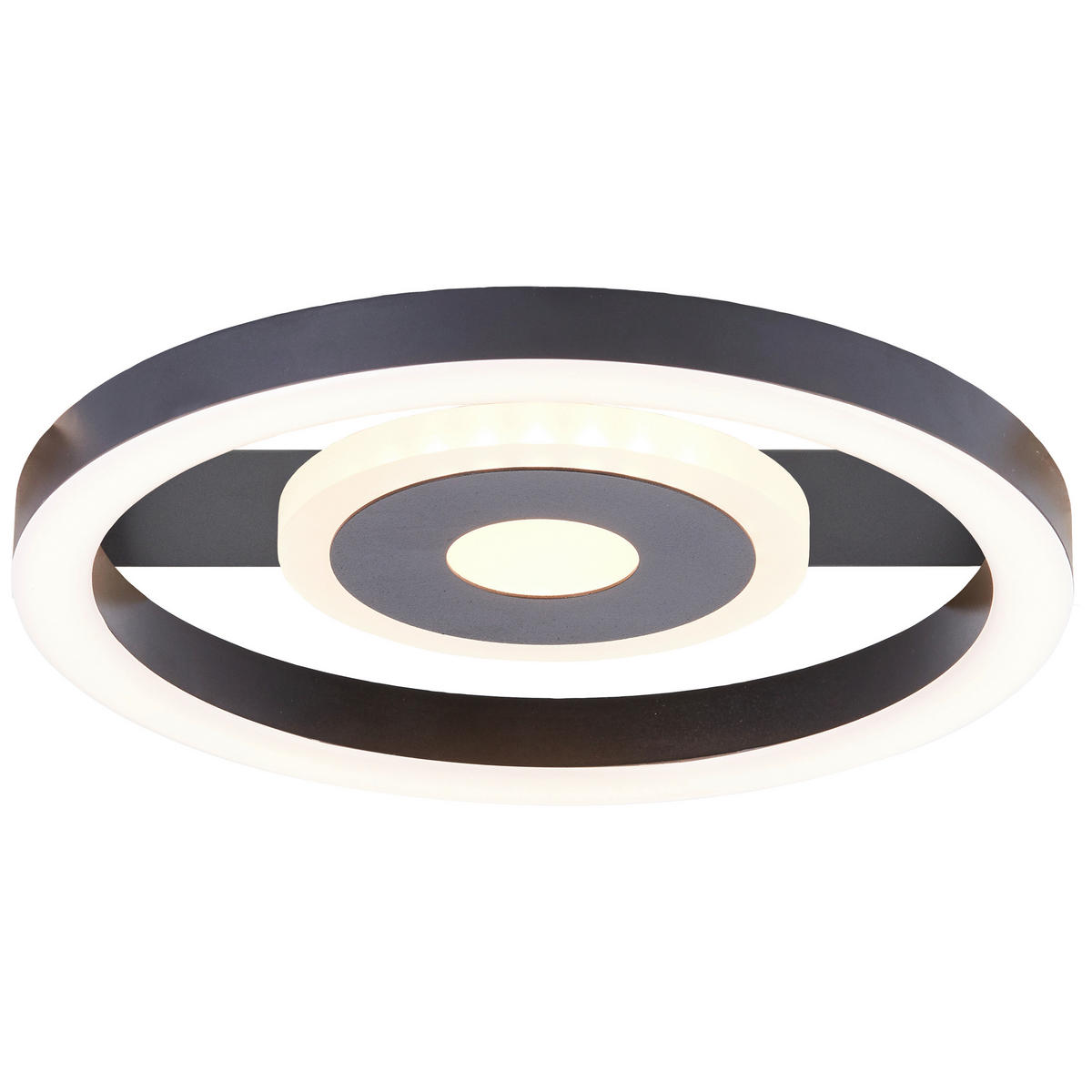 LED-DECKENLEUCHTE     - Schwarz, Basics, Kunststoff/Metall (5/20/20cm) - Brilliant