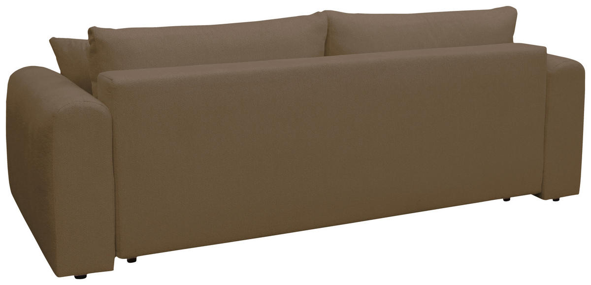 SCHLAFSOFA in Braun  - Schwarz/Braun, Design, Holz/Textil (245/90/117cm) - MID.YOU
