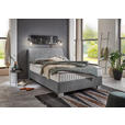 BOXSPRINGBETT 140/200 cm  in Grau  - Chromfarben/Grau, KONVENTIONELL, Kunststoff/Textil (140/200cm) - Hom`in