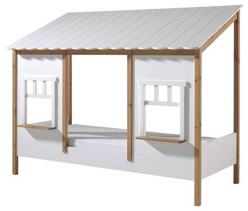 HAUSBETT 90/200 cm  - Eichefarben/Weiß, MODERN, Holz (90/200cm) - MID.YOU