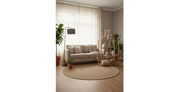 REGAL Bambus Naturfarben  - Naturfarben, Basics, Glas/Naturmaterialien (77/111/34cm) - Xora