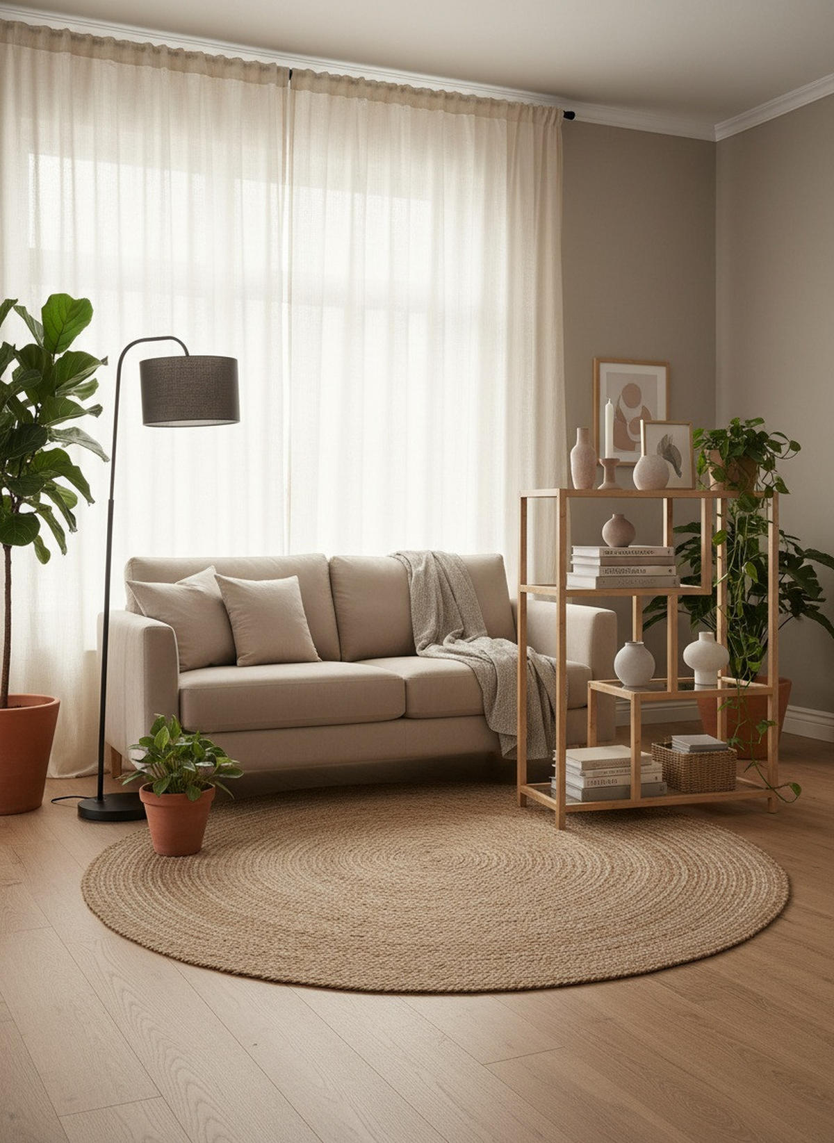 HYLLA i 77/111/34 cm naturfärgad  - naturfärgad, Basics, glas/trä (77/111/34cm) - Xora