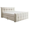 BOXSPRINGBETT 160/200 cm  in Creme  - Creme/Schwarz, Modern, Holzwerkstoff/Kunststoff (160/200cm) - MID.YOU
