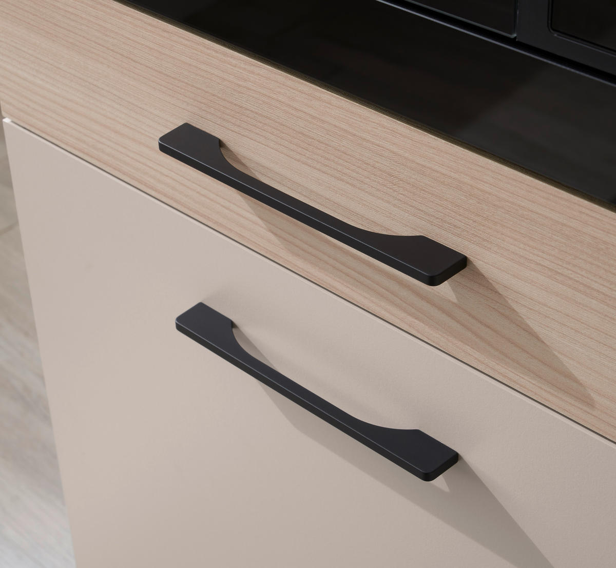 KÜCHENBLOCK   in Eichefarben, Kaschmir  - Kaschmir/Eichefarben, Trend, Holzwerkstoff/Metall (150/210/60cm) - MID.YOU