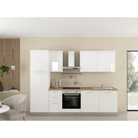 KUHINJSKI BLOK - magnolija/barva oreha, kovina/umetna masa (285cm) - Italstyle