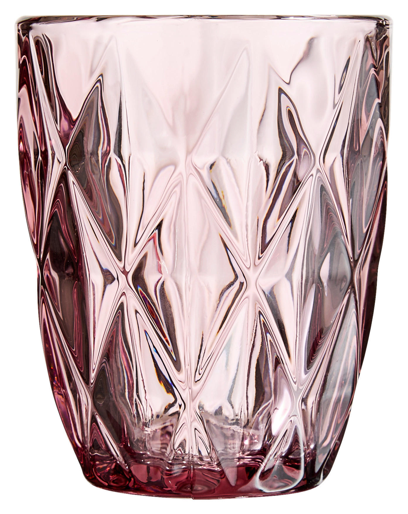 TRINKGLAS 260 ml  - Rosa, Basics, Glas (8/10cm) - Novel