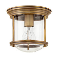 STROPNA SVETILKA Hadrian 19.6/18.5 cm   - barve brona, Konvencionalno, kovina/steklo (19.6/18.5cm) - Elstead Lighting