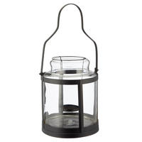 WINDLICHT - Schwarz, Basics, Glas/Metall (22/30/22cm)