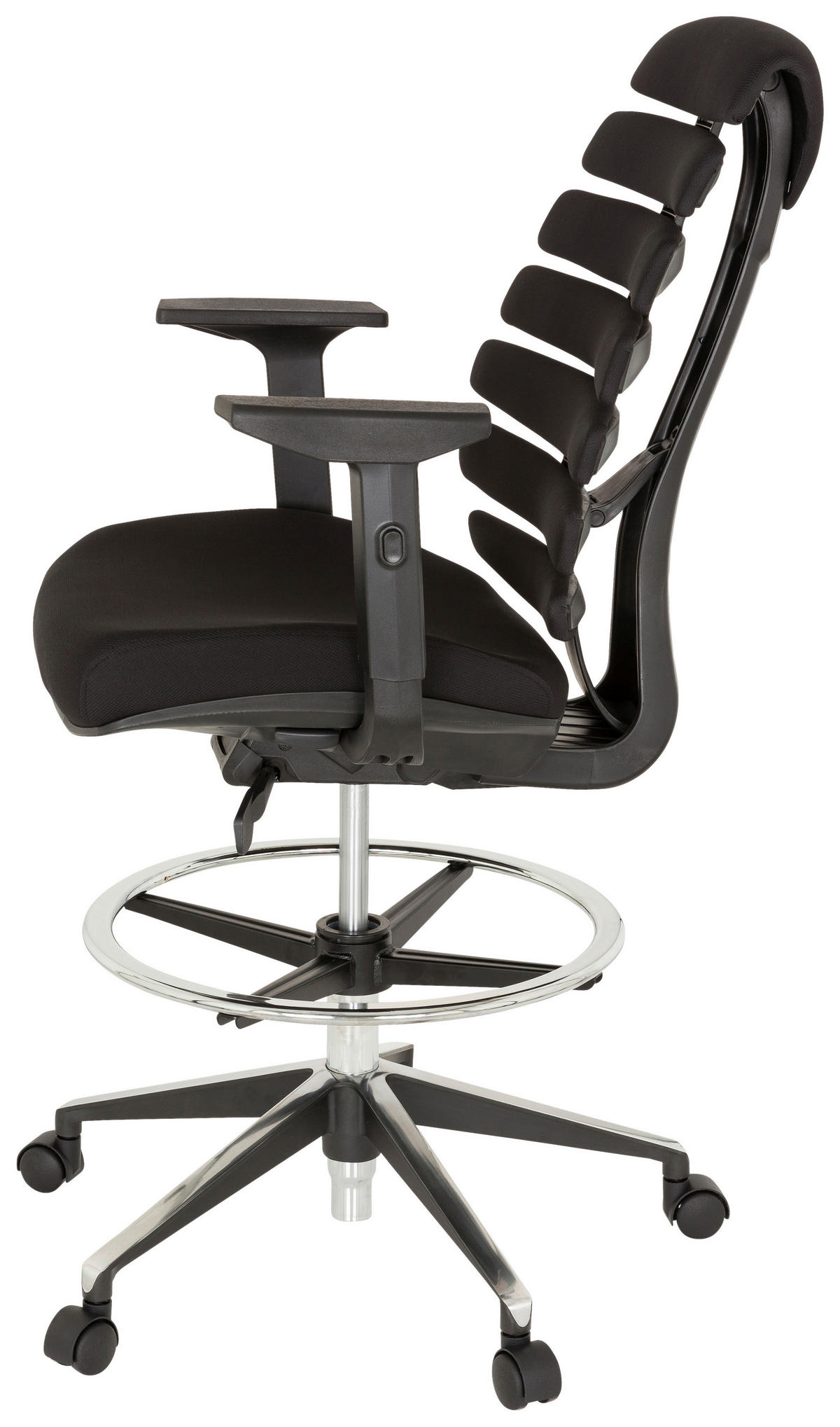 DREHSTUHL  in Flachgewebe Schwarz  - Schwarz, MODERN, Kunststoff/Textil (62/131/65cm) - MID.YOU
