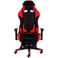GAMINGSTUHL Rot, Schwarz Metall, Kunststoff, Textil   - Rot/Schwarz, Design, Kunststoff/Textil (67/137/63cm) - Xora