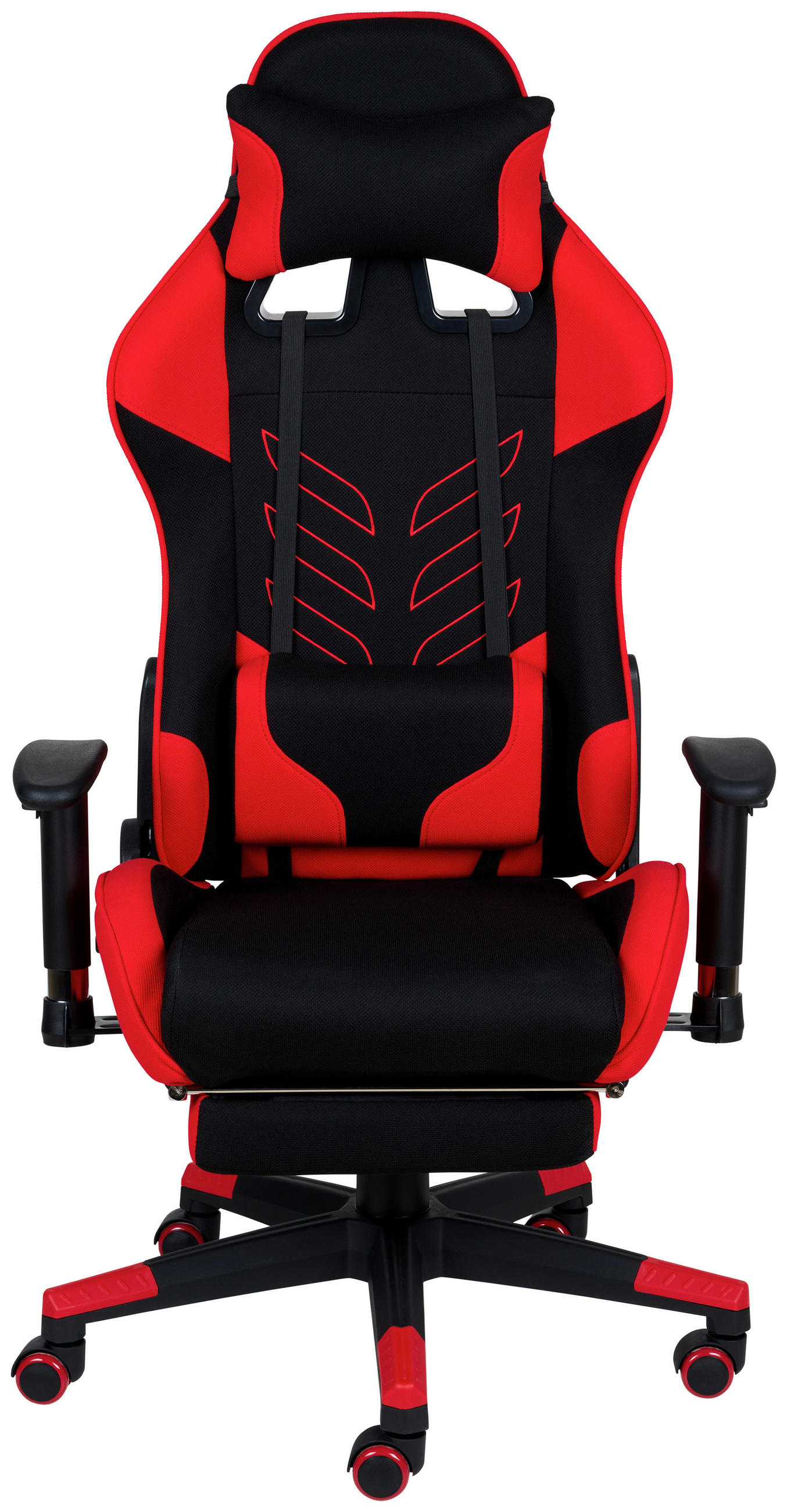 GAMINGSTUHL Rot, Schwarz Metall, Kunststoff, Textil   - Rot/Schwarz, Design, Kunststoff/Textil (67/137/63cm) - Xora