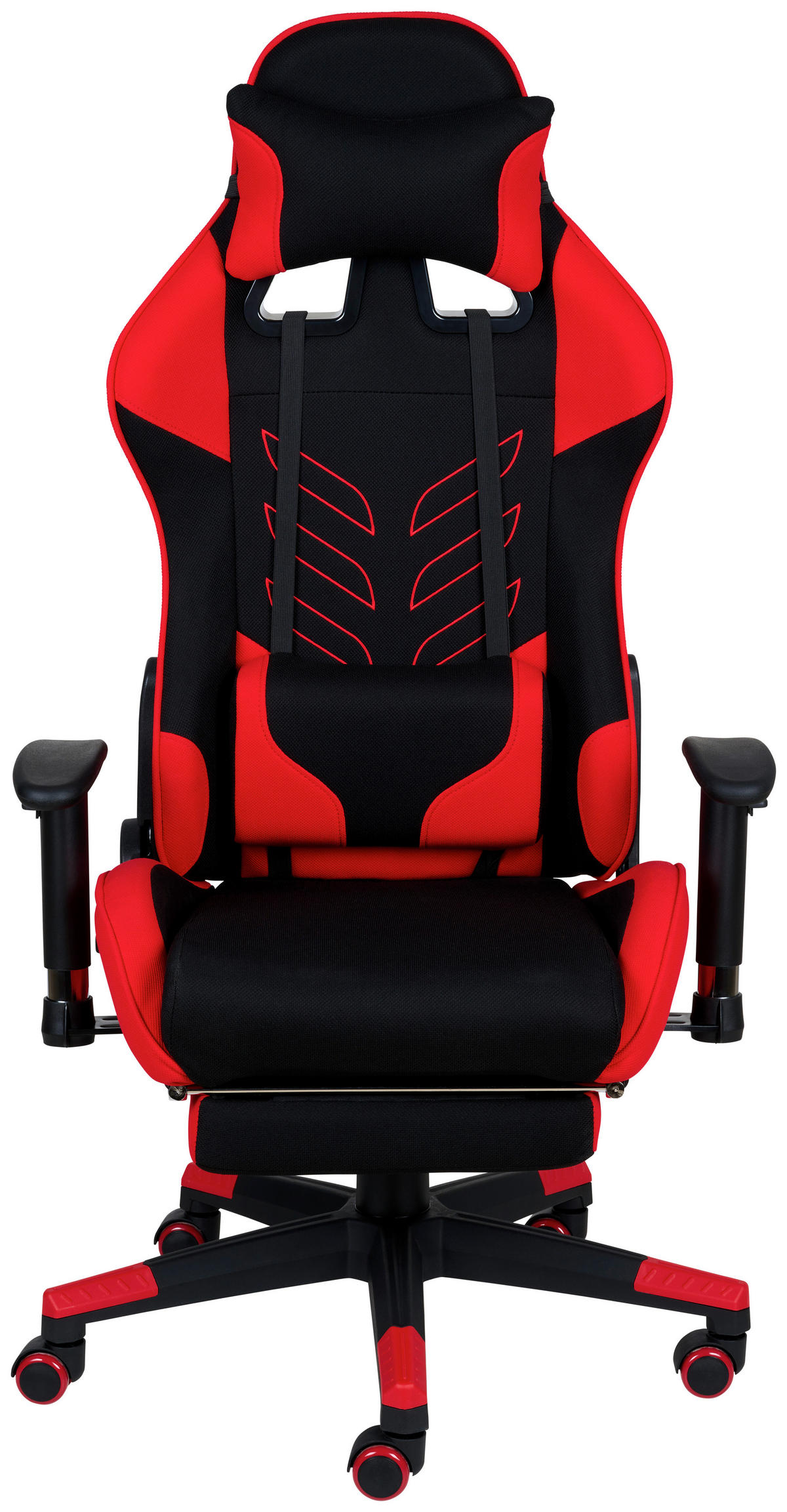 GAMINGSTUHL Rot, Schwarz Metall, Kunststoff, Textil   - Rot/Schwarz, Design, Kunststoff/Textil (67/137/63cm) - Xora