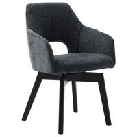 ARMLEHNSTUHL  in Mikrofaser  - Schwarz, Design, Holz/Textil (57/84/57cm) - Voleo