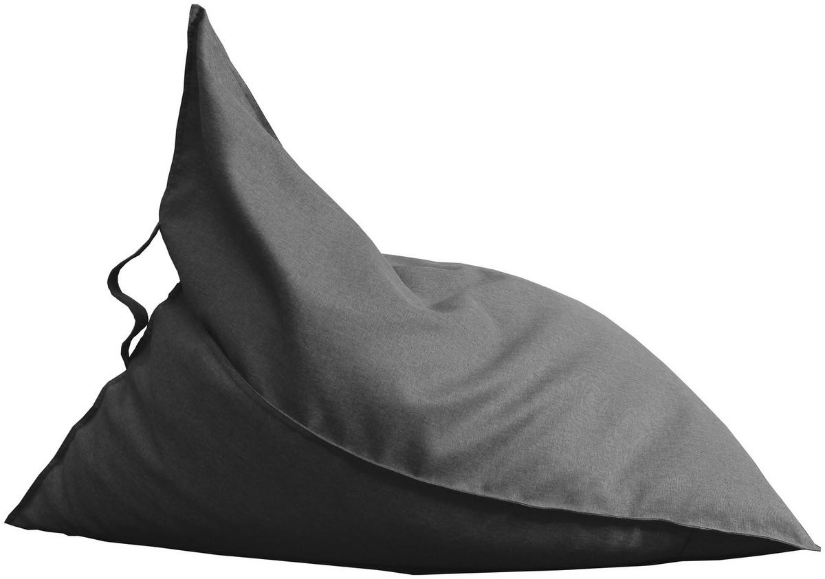 SITZSACK Webstoff 230 L  - Grau, Design, Textil (110/85/130cm) - Boxxx